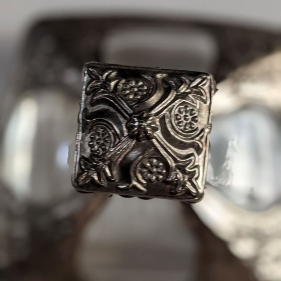 VTG Perfume Bottle Glass/Metal - Picture 4 of 10